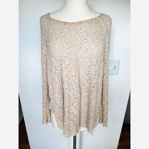 FreePeople Crochet knit sweater